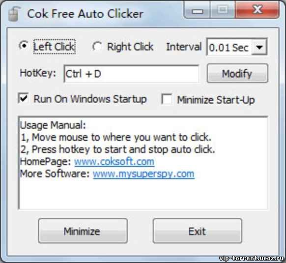 Cok Free Auto Clicker 3.0