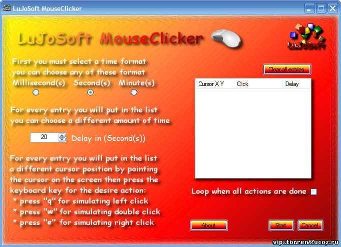 LuJoSoft MouseClicker 2.0